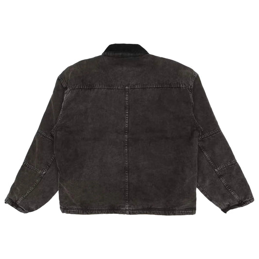Stussy Washed Canvas Shop Jacket Black