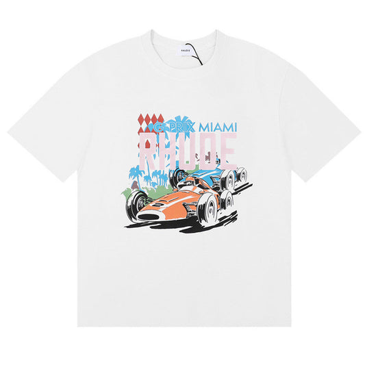 RHUDE Miami Grand Prix cotton T-shirt