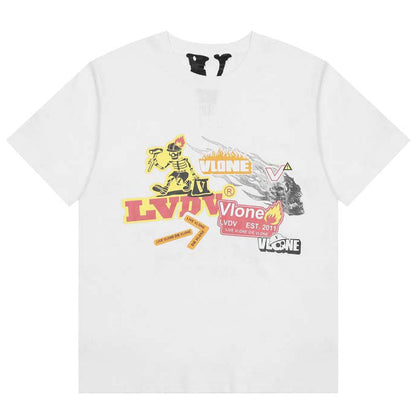 VLONE Fast Art Graffiti Print T-Shirts