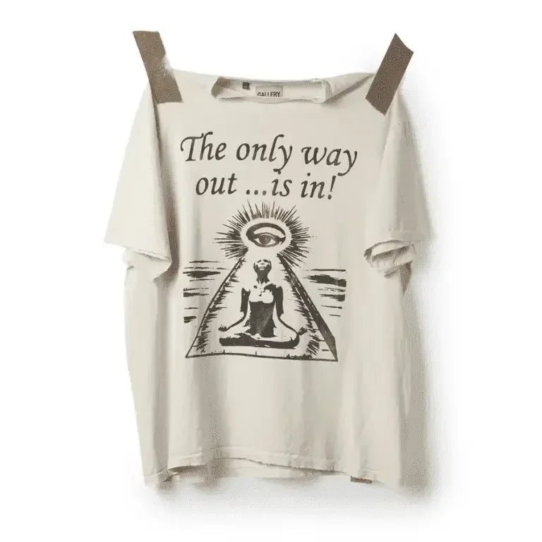 Gallery Dept. Work in Progress Only Way Out Tee Vintage White
