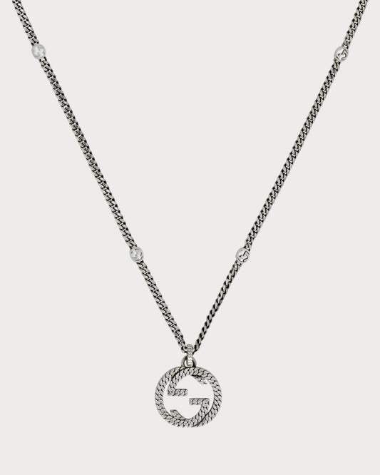 GUCCI Gucci Interlocking Necklace 925(Silver)