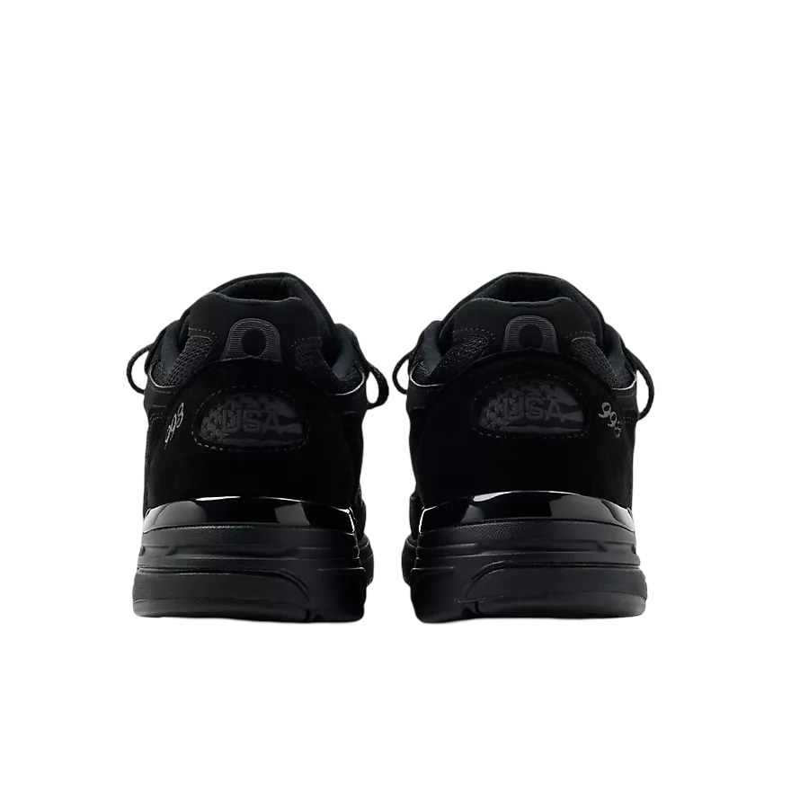 U993BL New Balance 993 MiUSA Triple Black Suede
